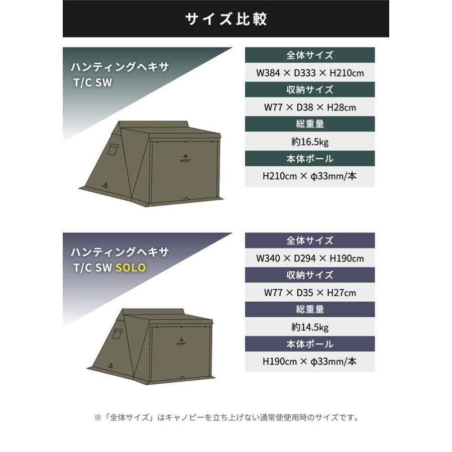 DUCKNOT ダックノット ハンティングヘキサT/C SWソロ : OutdoorStyle