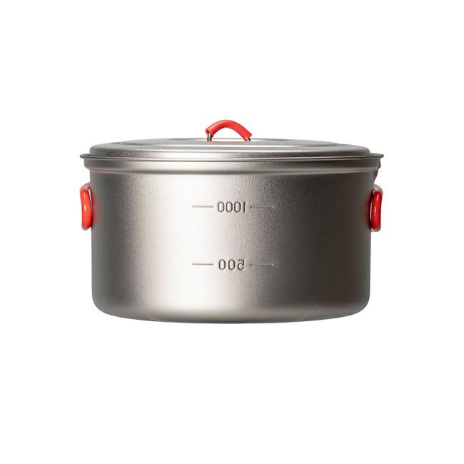 エバニュー　チタンクッカーセット　ECA-413 EVERNEW エバニュー＞ チタンクッカーセットLセラミック | 中古