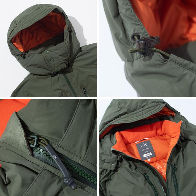 そうすけ12/18まで　F/CE. デタッチャブル　パディング　ジャケット F/CE.（エフシーイー） F/CE.×NANGA ナンガ FTデタッチャブルフーディ