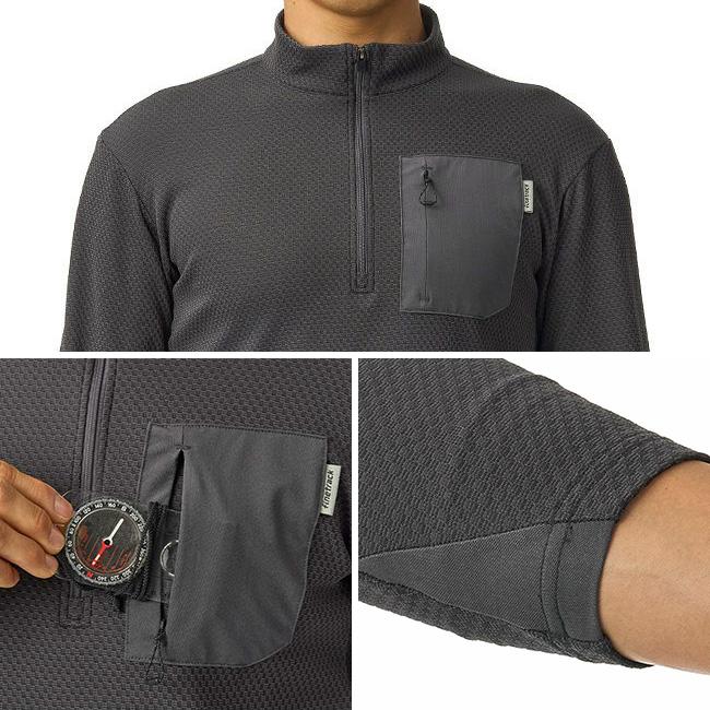 ファイントラック（finetrack） ドラウトサーモジップネック メンズ