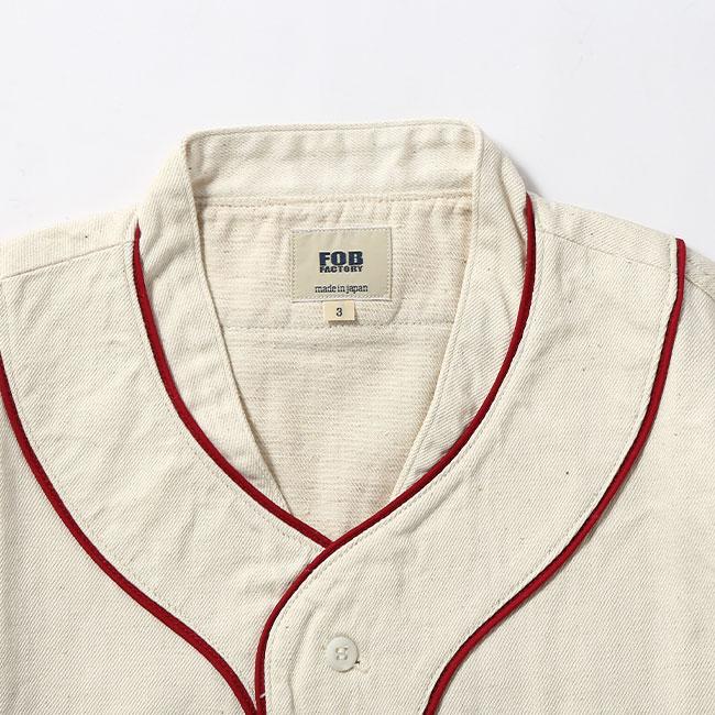 FOB FACTORY エフオービーファクトリー ベースボールシャツ 2026 春夏