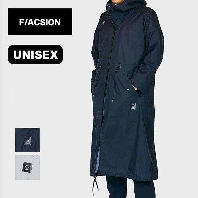 人気絶頂 F Acsion ファクション Matsu メンズ レディース ユニセックス Fa004 アウター アウトドア レインコート ロング丈 全天候型コート 大注目 Www Tecbios Com