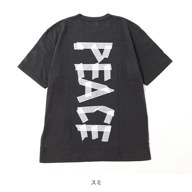 free rage フリーレイジ リサイクルコットンTシャツ テープピースロゴ