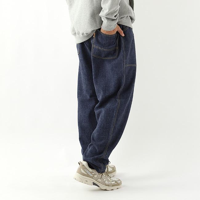 【グリップスワニー × ルートコー】 ワークパンツ デニム ストレッチ 濃紺 GRIP SWANY STRETCH DENIM PANTS ROOT CO. Collaboration Model