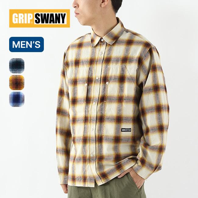 GRIP SWANY グリップスワニー ブラッシュドチェックシャツ GSMSH-071 GRIP SWANY（グリップスワニー） ブラッシュドチェックシャツ GSMSH