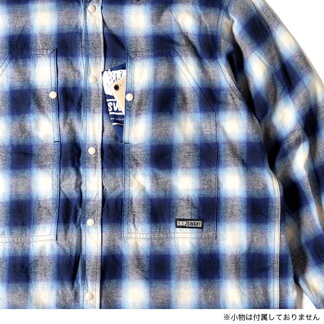 GRIP SWANY（グリップスワニー） ブラッシュドチェックシャツ GSMSH