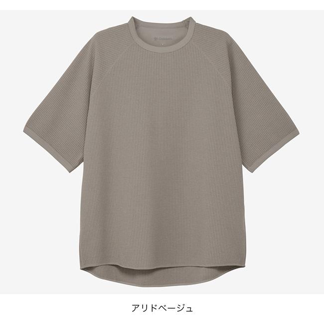GOLDWIN ゴールドウィン ワッフルライトTシャツ ユニセックス GL65143 WF Light T-shirt メンズ レディース トップス 半袖 ワッフルT シンプル 2026 春夏の画像