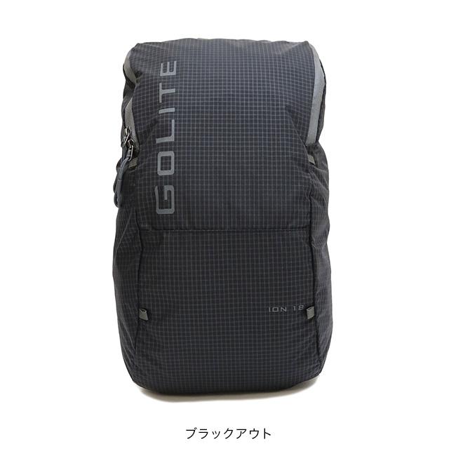 GOLITE（ゴーライト） イオン18Lパック バックパック ジッパー開閉