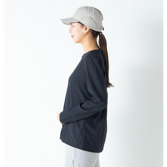 【Women's S グレー系】 Houdini ( フーディニ ) ウィメンズ カバー クルー W's Cover Crew 158694 FOGGY MOUNTAIN z00055969 FOGGY MOUNT W's Cover Crew（吸水速乾/シルクのような肌触り）【HOUDINI