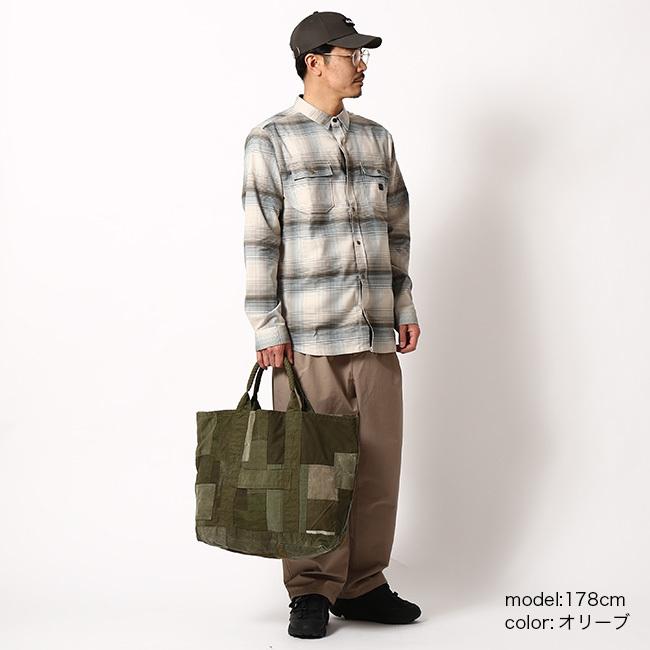 hobo ホーボー コットンUSアーミークロスパッチワークトート hobo ホーボー コットンUSアーミークロスパッチワークトート