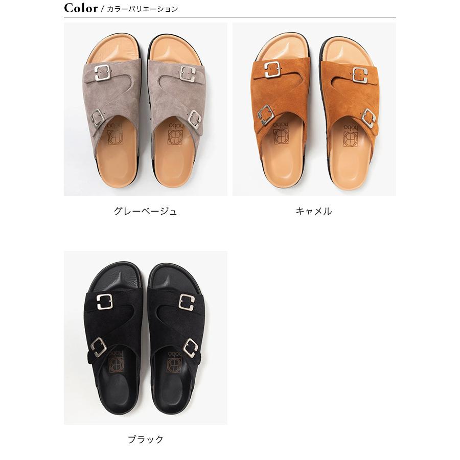 hobo セール ホーボー カウレザー フルスライドサンダル メンズ hobo セール ホーボー カウレザー フルスライドサンダル メンズ