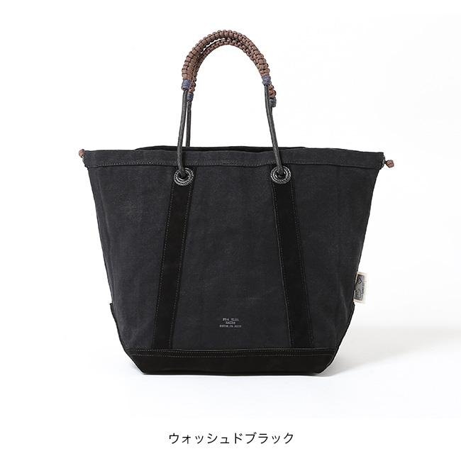 HAIDA ハイダ ウォッシュド キャンバス×スエード ポリー M トート