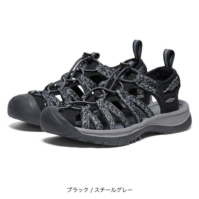 V*a様 KEEN 防水スポーツサンダル ブラック/グレー KEEN（キーン） ウィスパー【ウィメンズ】 ウィスパー WHISPER