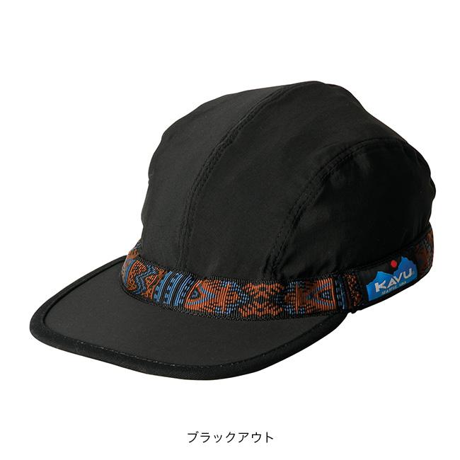 アウトドア KAVU カブー 別注 ストラップキャップ オールブラック 新品 