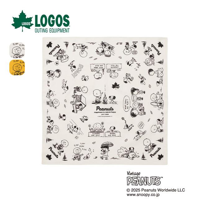 LOGOS（ロゴス） スヌーピー PEANUTS 75years バンダナ ハンカチ