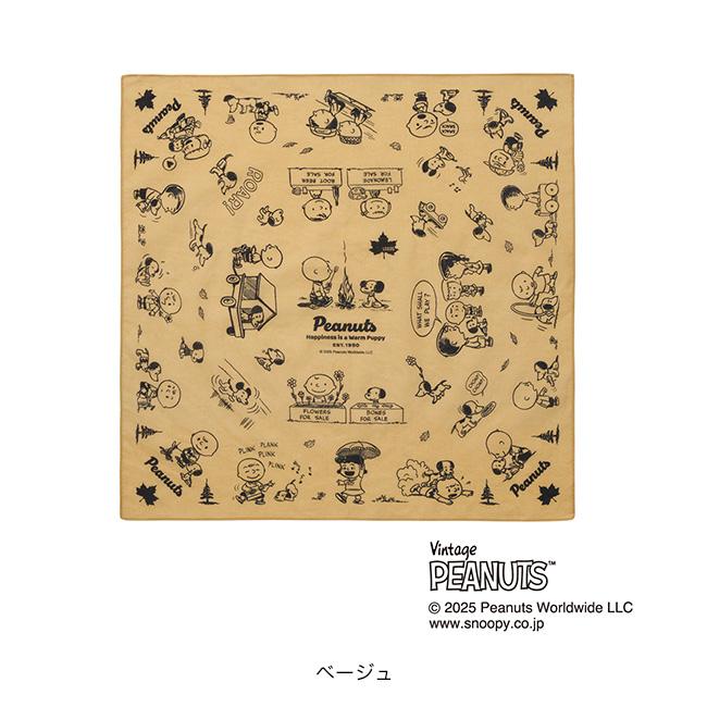 LOGOS（ロゴス） スヌーピー(PEANUTS 75years)バンダナ ハンカチ