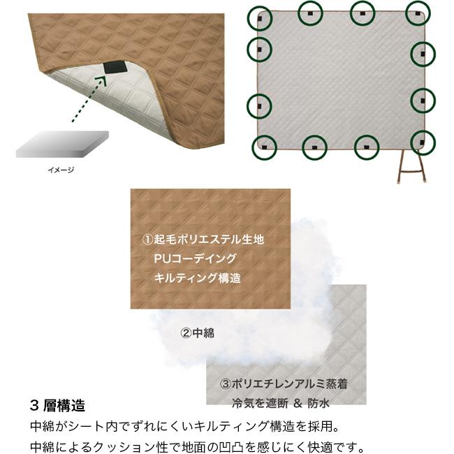 LOGOS（ロゴス） 風で飛ばないレジャーシート 160×200cm・ウェイト入り