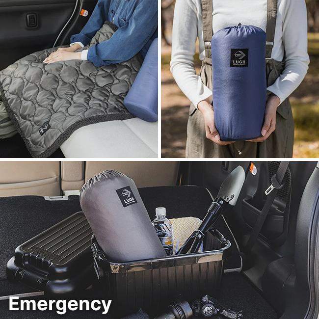 フラン LUGH ルー 魔法瓶ブランケットclassic XS JZ-LU2303-BK50XS 膝掛け