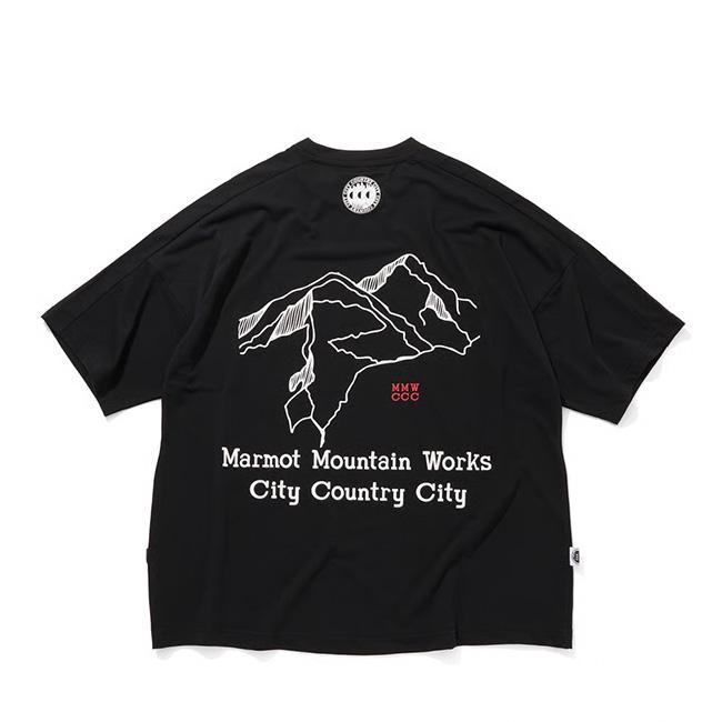 CITY COUNTRY CITY×Marmot シティーカントリーシティー×マーモット エブリウェアTシャツ ワードオブアマウンテン ユニセックス Marmot（マーモット） CITY COUNTRY CITY×Marmot シティーカントリー