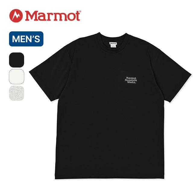 Marmot マーモット MMW エンボイダリーTシャツ メンズ MTSS25MST064 Embroidery T-Shirts トップス ティシャツ 半袖 カットソー クルーネック ロゴT 2026 春夏 | Marmot