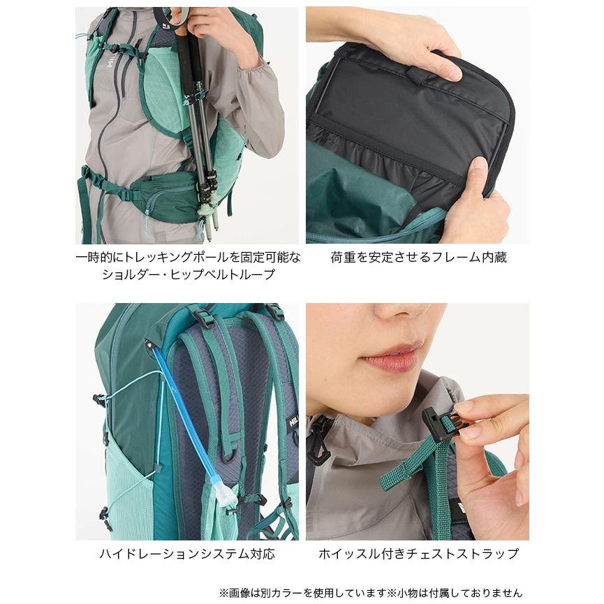 MILLET レディース　Lサイズ　ダークグリーン MILLET（ミレー） GRX 17 MIS01304 リュック ザック 軽量 17L 2025 春