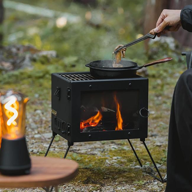 Mt.SUMI 薪ストーブ キャンプ用 ブラック Mt.SUMI（マウントスミ） Mt SUMI アウトドア薪ストーブ マイクロ2