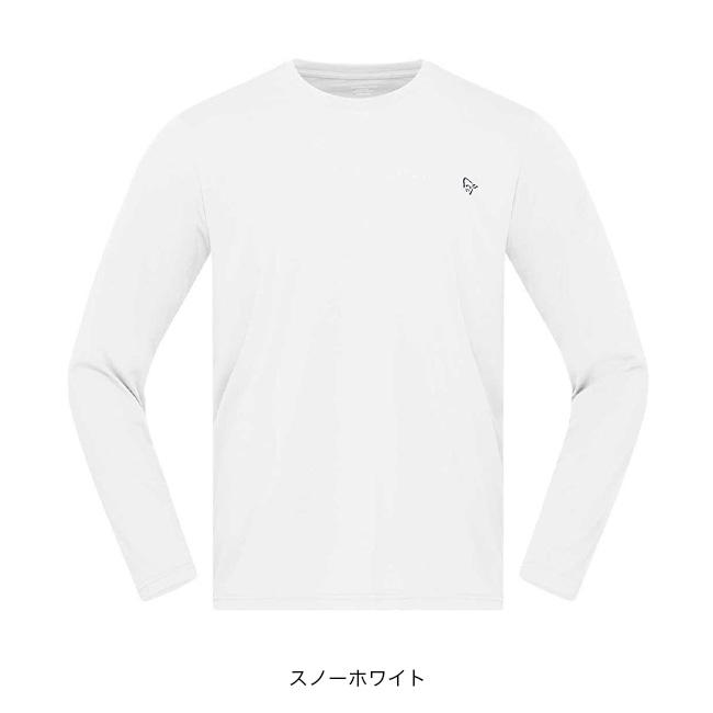 NoREMID ホワイト 長袖カットソー S Norrona（ノローナ） フェムンド テックロングスリーブ メンズ 2625-24