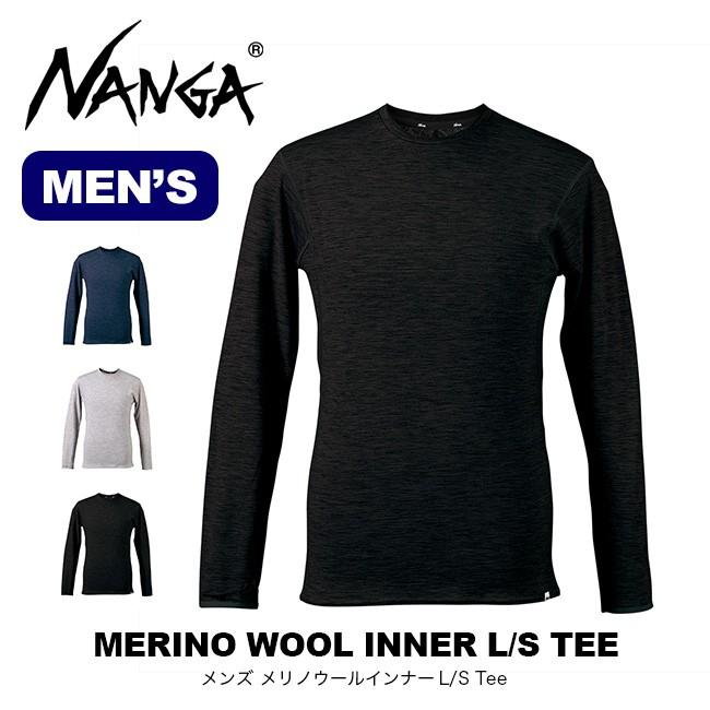 Nanga ナンガ メンズ メリノウールインナーl S Tee 下着 アンダーウェア ベースレイヤー ロングtシャツ 長袖 Outdoorstyle サンデーマウンテン 通販 Paypayモール