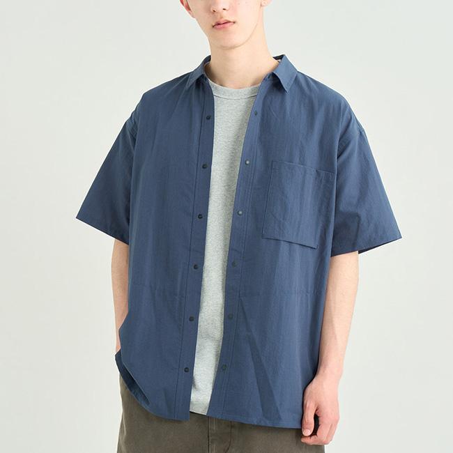 NANGA ナンガ ドットエア コンフィーS/Sシャツ NW2411-1E900 DotAir COMFY S/S SHIRT トップス 半袖 カラーシャツ カジュアルシャツ スマート 通気 2026 春夏の画像