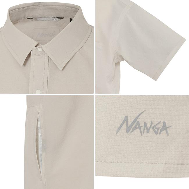 NANGA ナンガ ドットエア コンフィーS/Sシャツ NW2411-1E900 DotAir COMFY S/S SHIRT トップス 半袖 カラーシャツ カジュアルシャツ スマート 通気 2026 春夏の画像