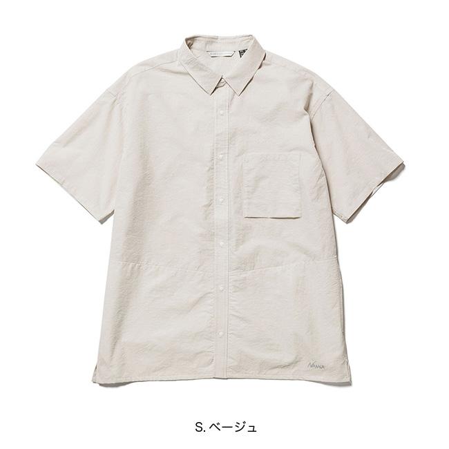 NANGA ナンガ ドットエア コンフィーS/Sシャツ NW2411-1E900 DotAir COMFY S/S SHIRT トップス 半袖 カラーシャツ カジュアルシャツ スマート 通気 2026 春夏の画像