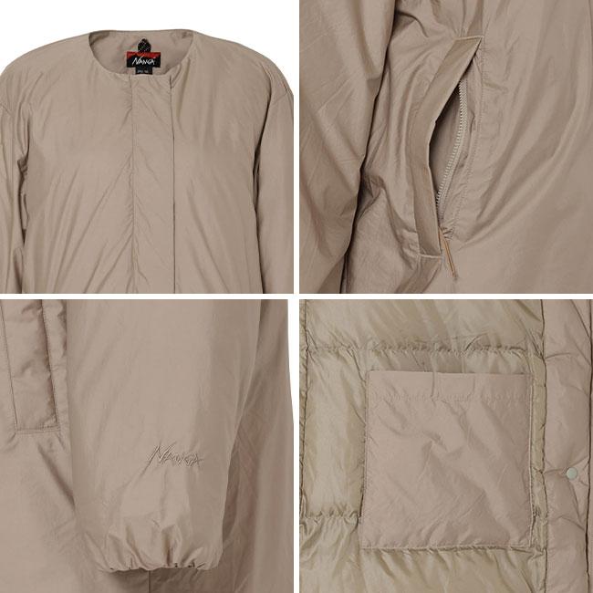 NANGA（ナンガ） ノーカラーダウンコート【ウィメンズ】 ND2442-1C600