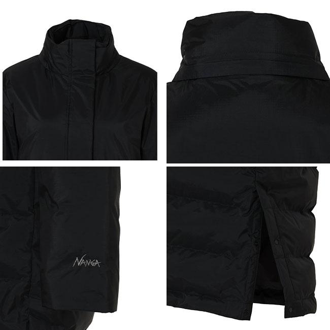 2024年購入♡試着のみ♡ナンガ♡ノーカラーダウンコート♡WM♡ブラック 2024年購入♡試着のみ♡ナンガ♡ノーカラーダウンコート♡WM♡