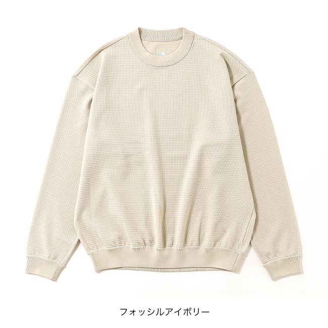 THE NORTH FACE ノースフェイス L/Sリップルニットクルー ユニセックス NT12641 ザ・ノース・フェイス L/S Ripple Knit Crew Tシャツ ティシャツ 長袖 2026 春夏の画像