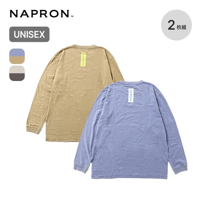 NAPRON ナプロン 2パックTシャツ ロング ユニセックス NP-TP52 長袖 2