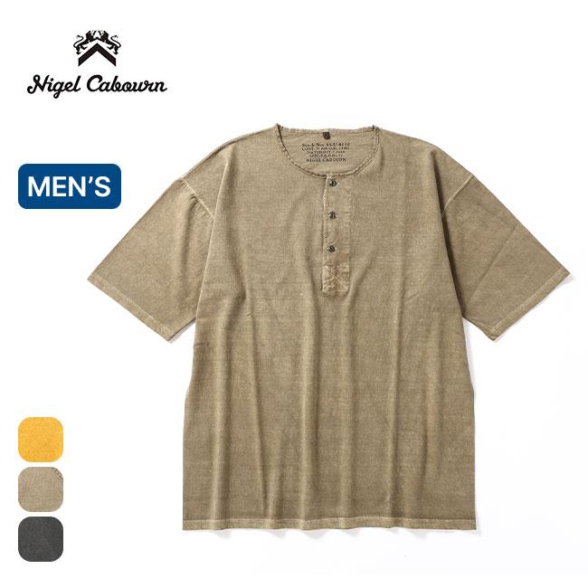 NIGEL CABOURN ナイジェルケーボン 50sヘンリーネックピグメントシャツ　8044-00-21006 Tシャツ 半袖 カットソー