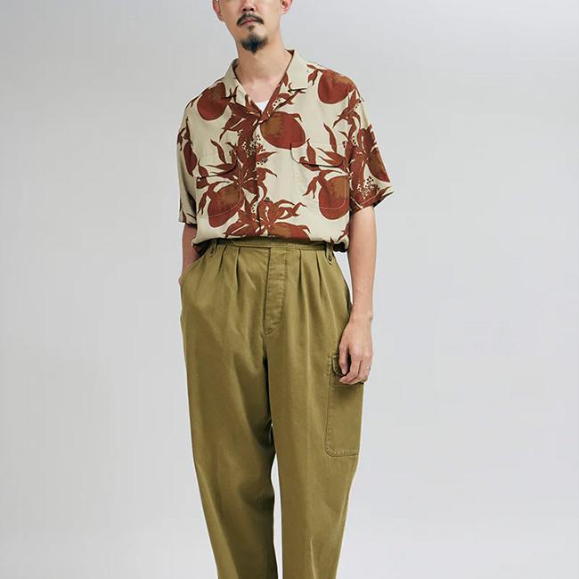 NIGEL CABOURN セール ナイジェルケーボン オープンカラーシャツ NIGEL CABOURN セール ナイジェルケーボン オープンカラーシャツ