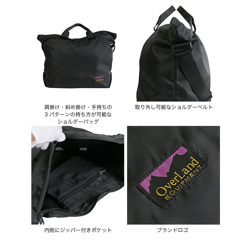 OverLand EQUIPMENT オーバーランドイクイップメント ショルダーバッグ OL-251004 SHOULDER BAG 鞄 トートバッグ デイリー 登山 トラベル 旅行 2026 春夏の画像