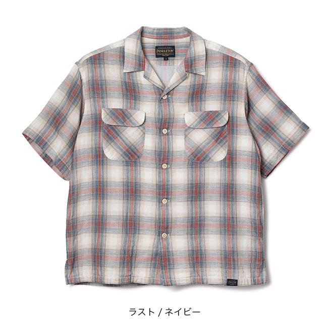 PENDLETON ペンドルトン オープンカラーシャツ S/S 6275-4000 SS Open Collar Shirt ユニセックス メンズ レディース トップス チェック 半袖 2026 春夏の画像