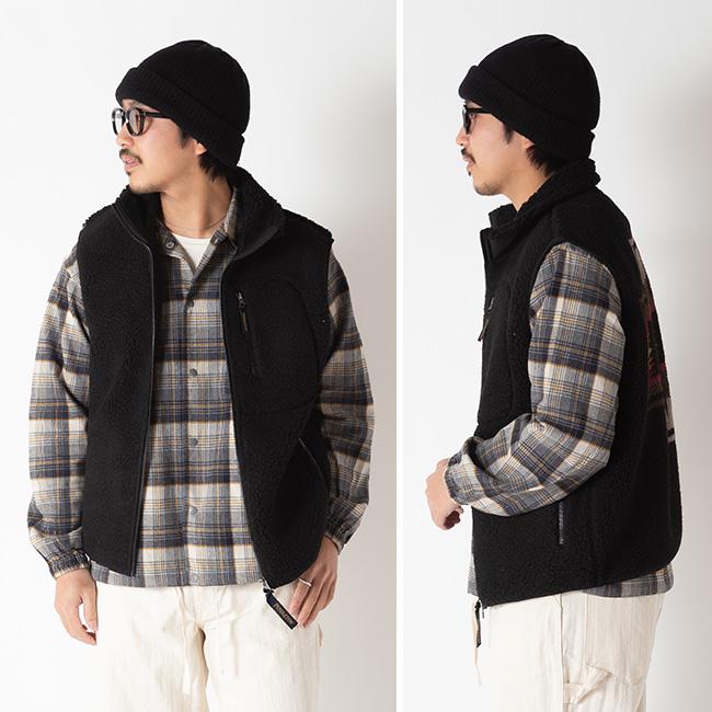 PENDLETON ペンドルトン スタンドベスト 5475-1026 Stand Vest ユニセックス メンズ レディース トップス フリース ベスト ベストジャケット ボア 2025 秋冬の画像