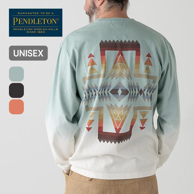 【希少品】ヴィンテージ品、ペンドルトンPendleton マルチカラーロンT PENDLETON ペンドルトン グラデーションダイバックプリントL/S Tee