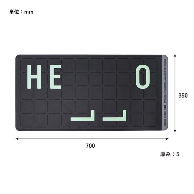 POST GENERAL ポストジェネラル ラバールミナスドアマット ハロー 敷物