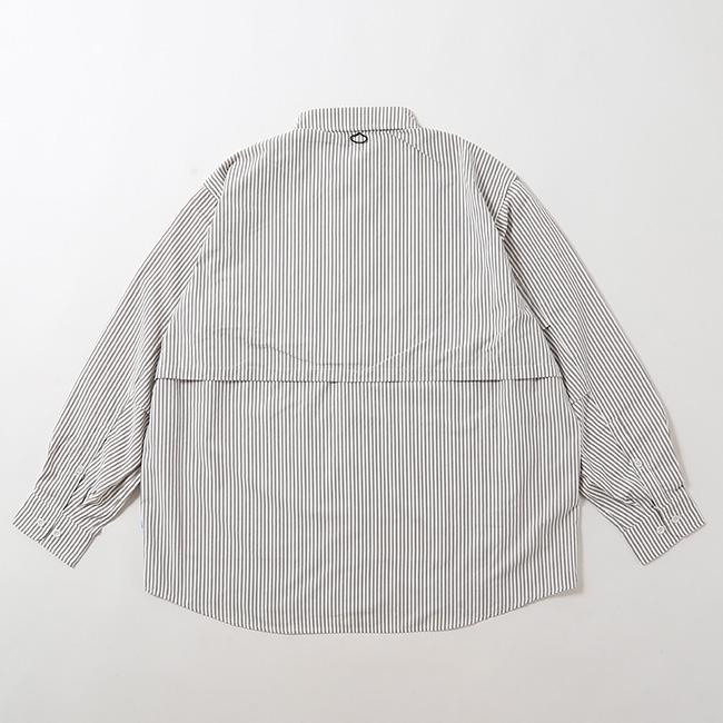 PAPERSKY WEAR ペーパースカイウェア ハイク&バイクケイブビッグストライプシャツ 長袖 トップス オーバーサイズ 吸水 速乾 登山 ハイキング 2026 春夏_10