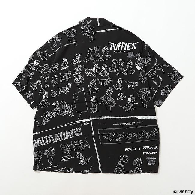 【美品】Porter Classic ポータークラシック 長袖アロハシャツ 黒M PORTER CLASSIC（ポータークラシック） DISNEY MS アロハシャツ DP-024