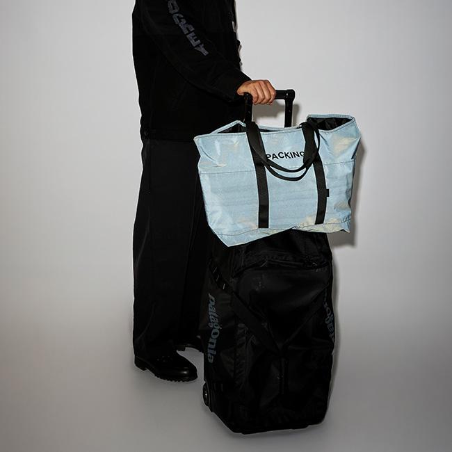 PACKING パッキング ブラックリフレクティブトート PA-059 BLACK