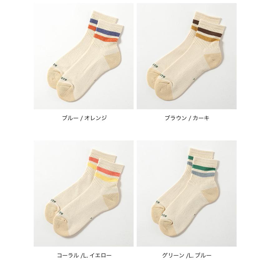 ROTOTO（ロトト） レトロアスレチックアンクルソックス R1591-SS26