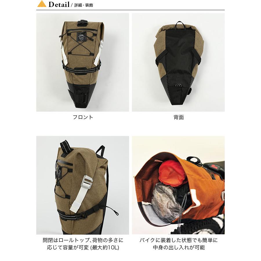 使用少 RawLow Mountain Works バイクンハイクポストバッグ アクセサリー