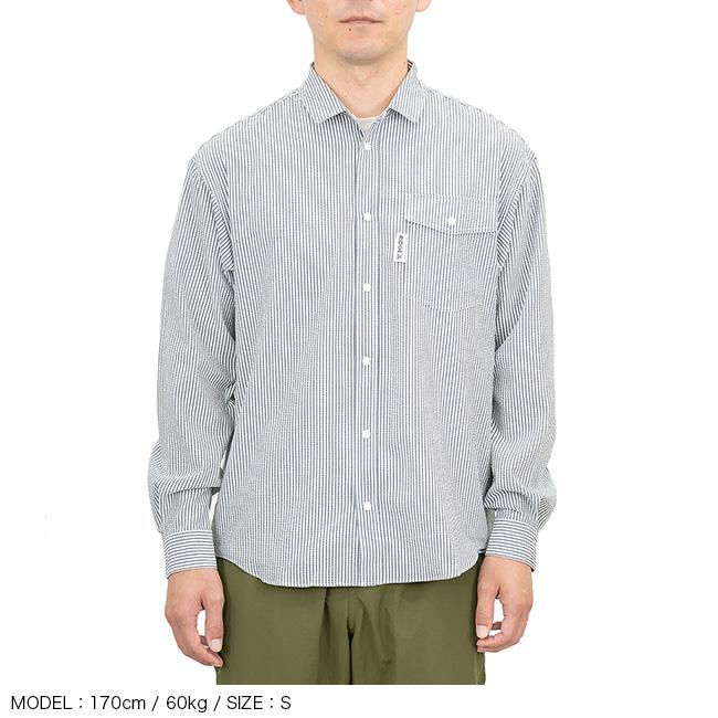リッジマウンテンギア　ベーシックロングスリーブシャツ　コーストグレイ　Lサイズ Basic Long Sleeve Shirt Coast Grey RIDGE MOUNTAIN GEAR