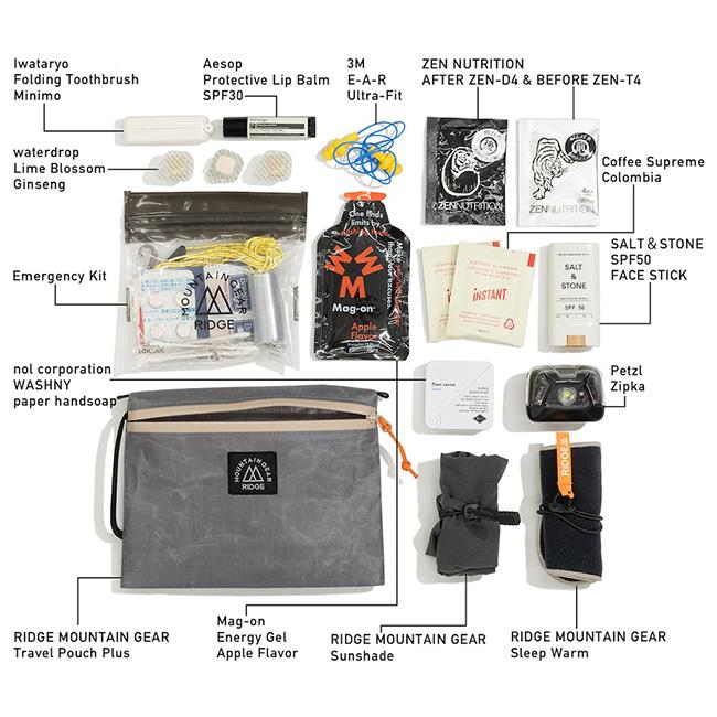 RIDGE MOUNTAIN GEAR リッジマウンテンギア トラベルポーチプラス