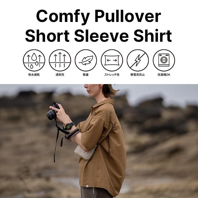 【Women's M グレー系】 Ridge Mountain Gear ( リッジマウンテンギア ) コンフィー プルオーバー ショートスリーブ シャツ Comfy Pullover Short Sleeve S RIDGE MOUNTAIN GEAR リッジマウンテンギア コンフィープルオーバー